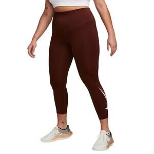 Nike Women's Swoosh Run 7/8 Mid Rise Graphic Running Leggings Size XL
